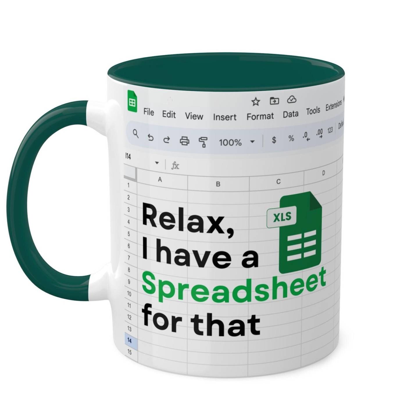 excel Freak in the sheets mug