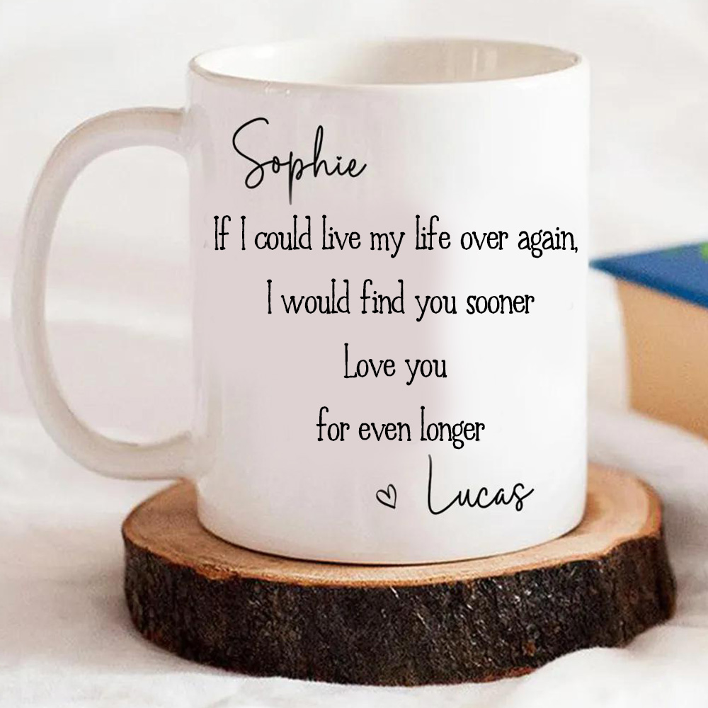 I will love you longer – Personalized coffee mug