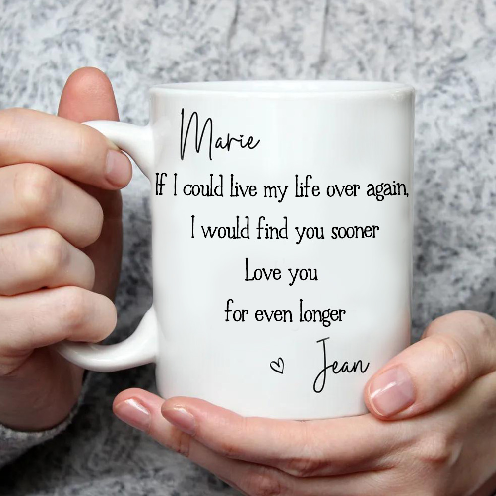I will love you longer – Personalized coffee mug
