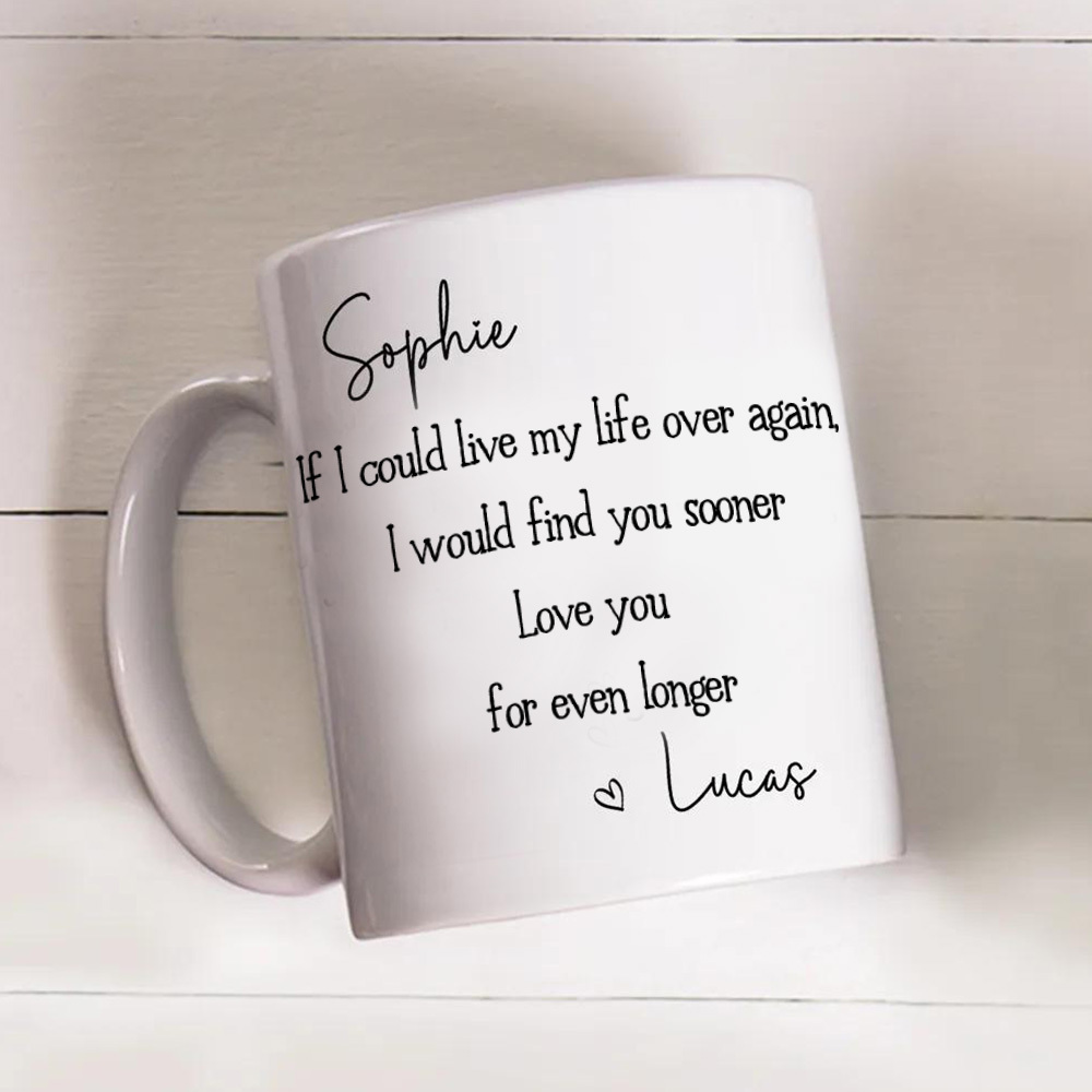 I will love you longer – Personalized coffee mug