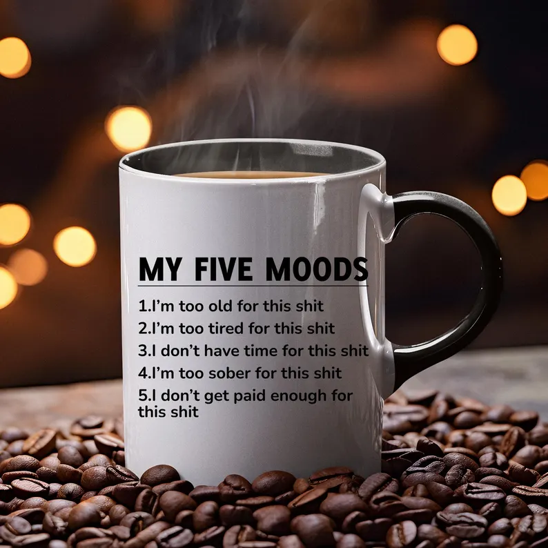My Five Moods Coffee Mug