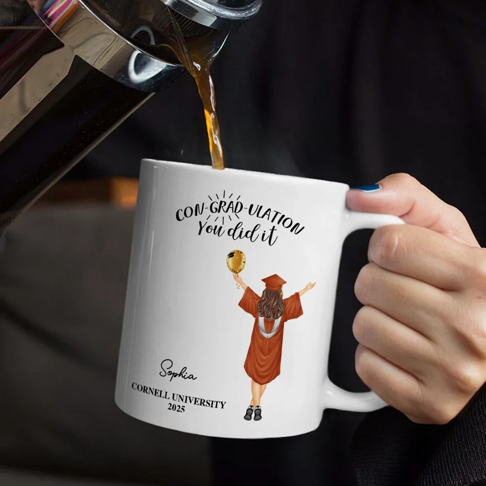 You Did It - Personalized Mug Graduation Gifts