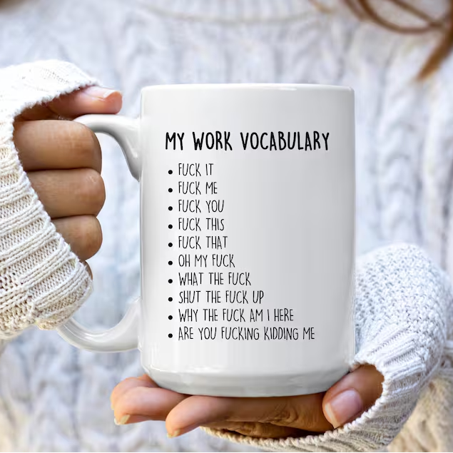 MY WORK VOCABULARY mugs