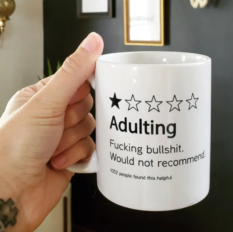 Handmade Adulting Review Coffee Mug