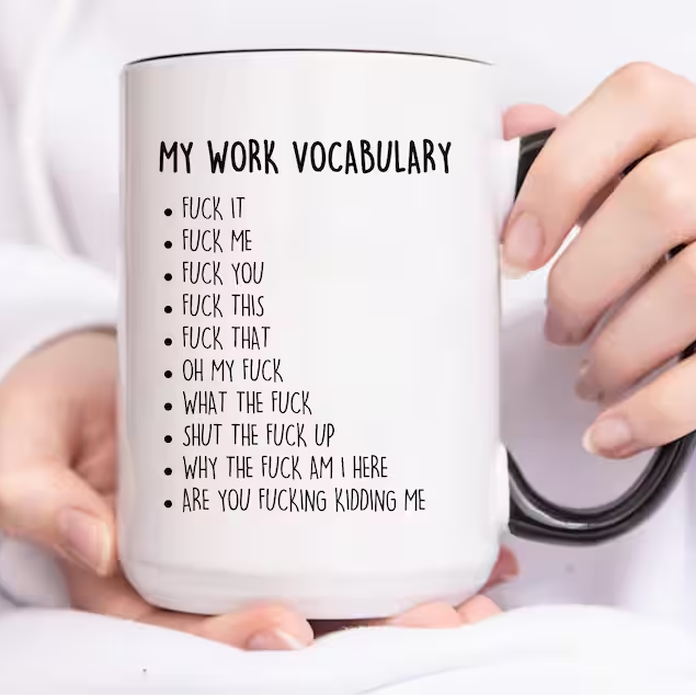 MY WORK VOCABULARY mugs