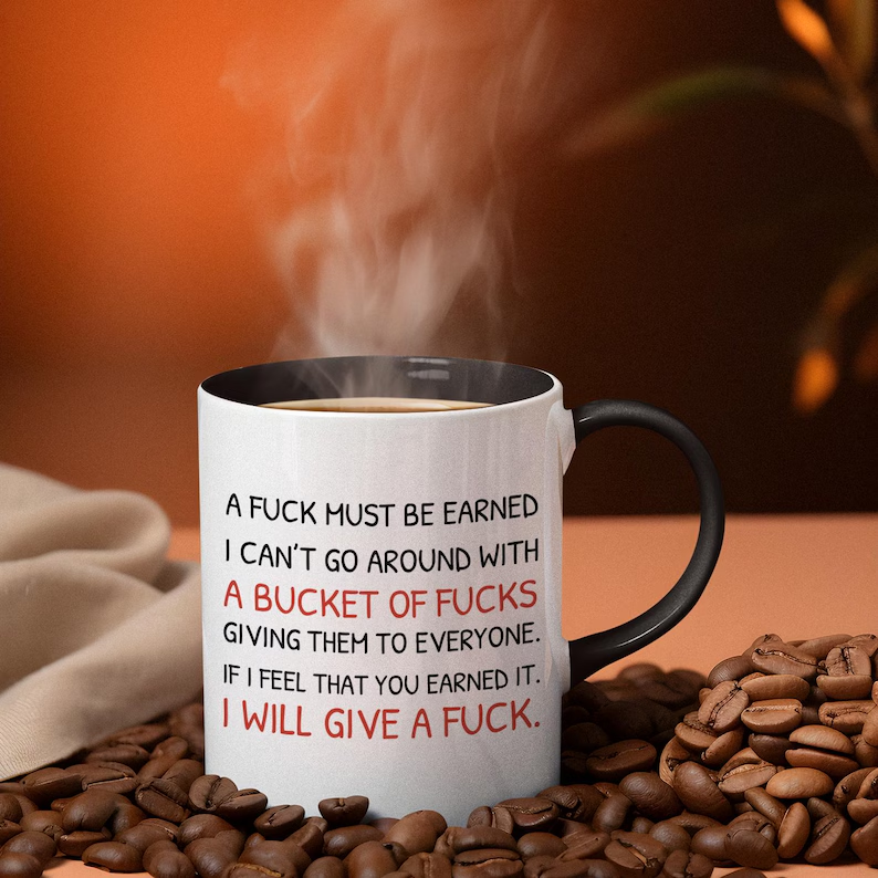 A Fuck Must Be Earned mug, Funny Gift Mug