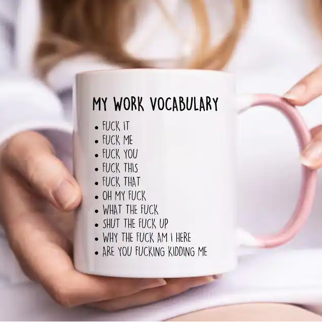 MY WORK VOCABULARY mugs
