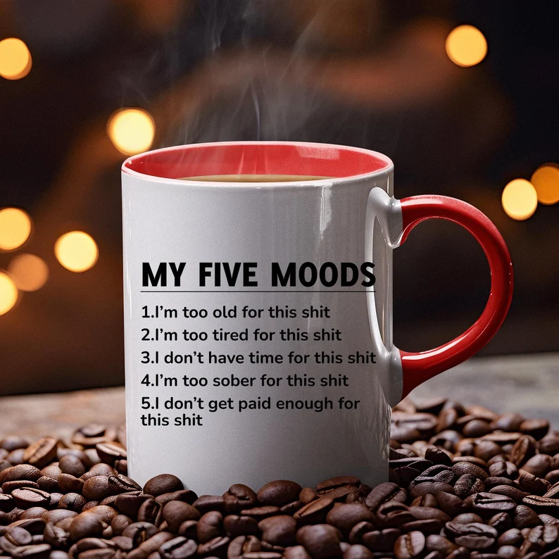 My Five Moods Coffee Mug