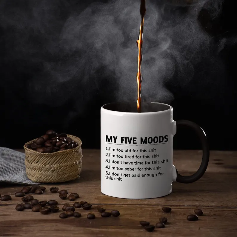 My Five Moods Coffee Mug