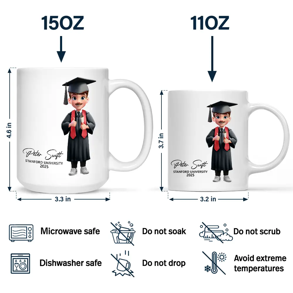 You Believed You Could So You Did - Personalized Mug Graduation Gifts