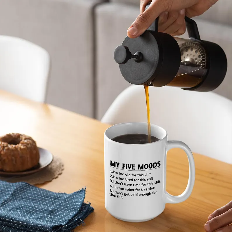 My Five Moods Coffee Mug
