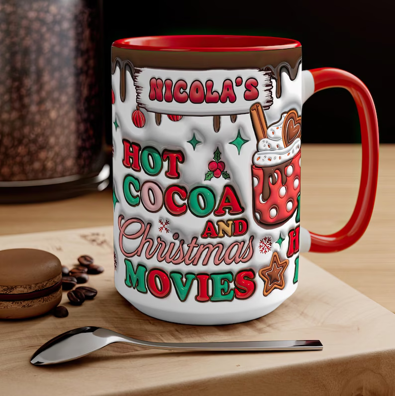 Personalised Christmas Movie Mug