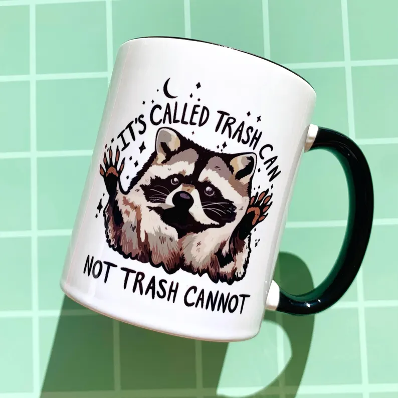 Funny Raccoon Mug Motivation Work Coffee Cup