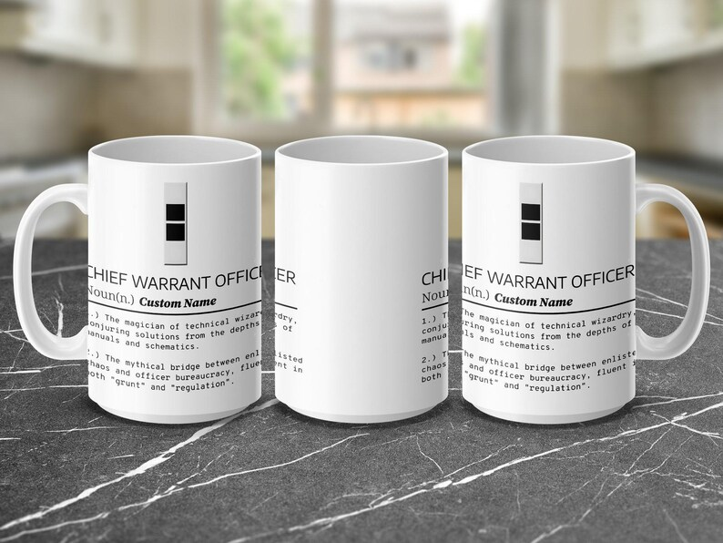 Chief Warrant Officer Custom Name Mug