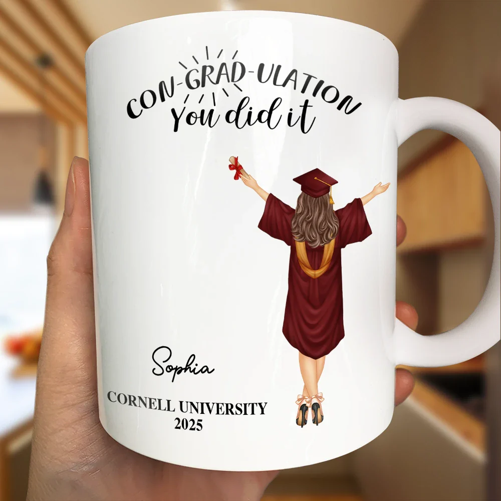 You Did It - Personalized Mug Graduation Gifts