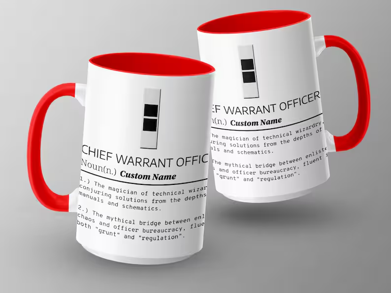Chief Warrant Officer Custom Name Mug