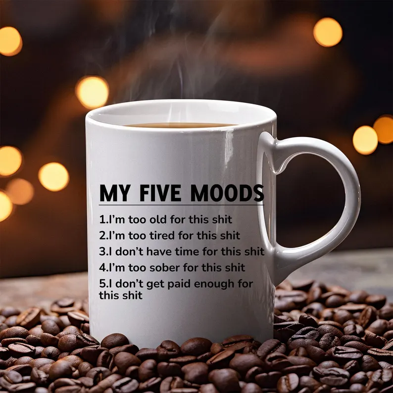 My Five Moods Coffee Mug