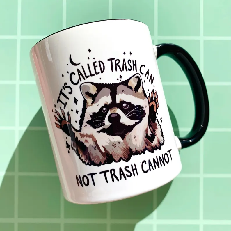 Funny Raccoon Mug Motivation Work Coffee Cup