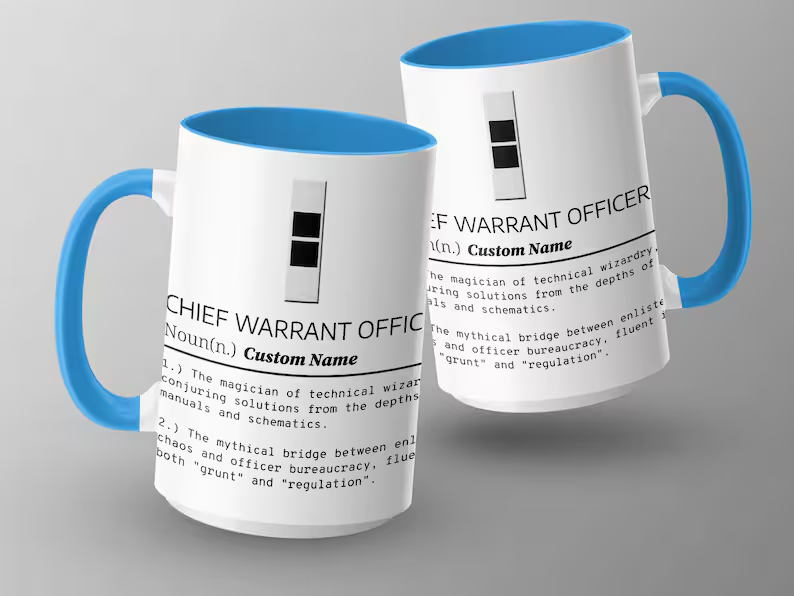 Chief Warrant Officer Custom Name Mug