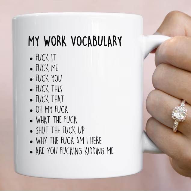 MY WORK VOCABULARY mugs