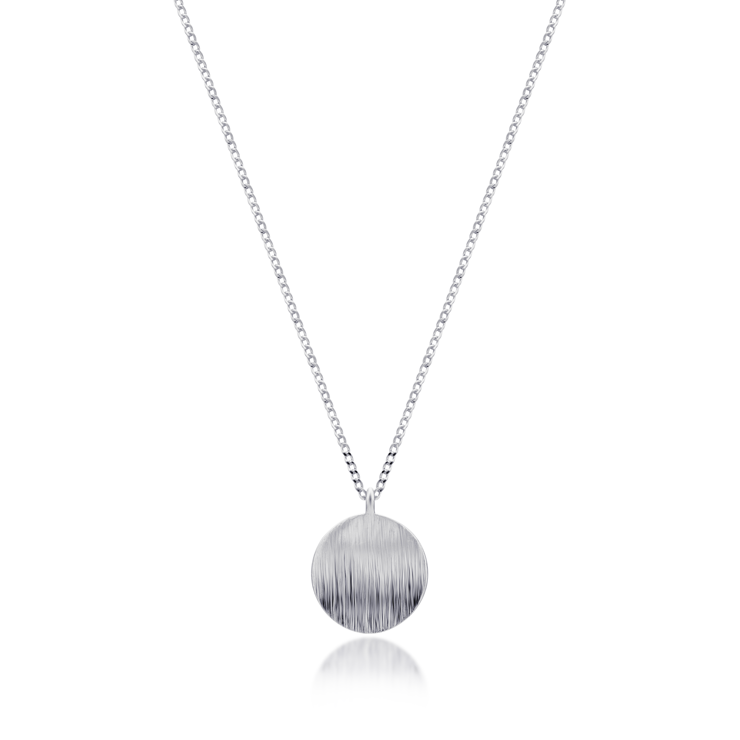 Curved circle necklace