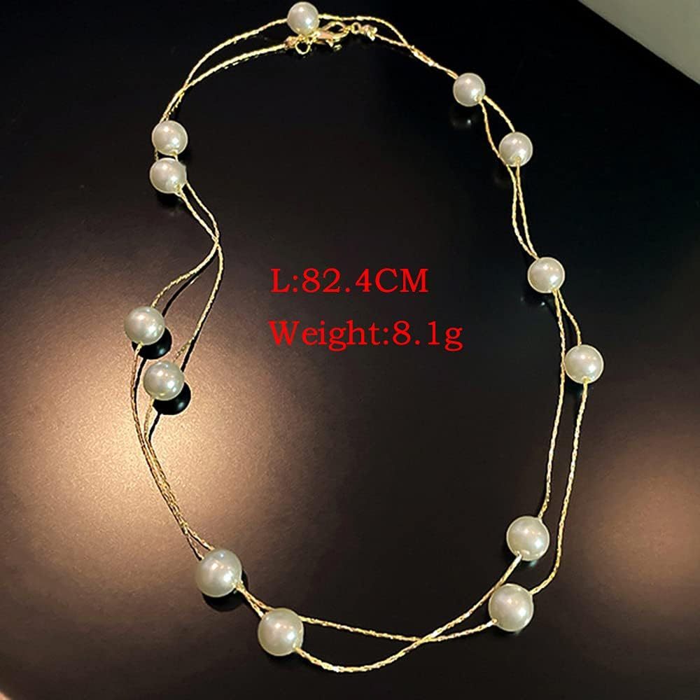 Innoven Exquisite Multi-Layer Clavicle Chain Necklace, Short Necklace Stack Pendant