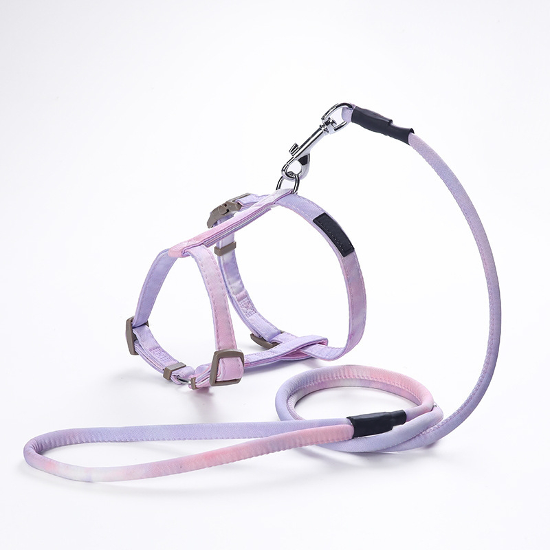 Pet Cat Gradient Color Adjustable Leash