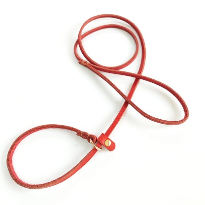 Genuine leather p rope cowhide punch leather 6mm dog training