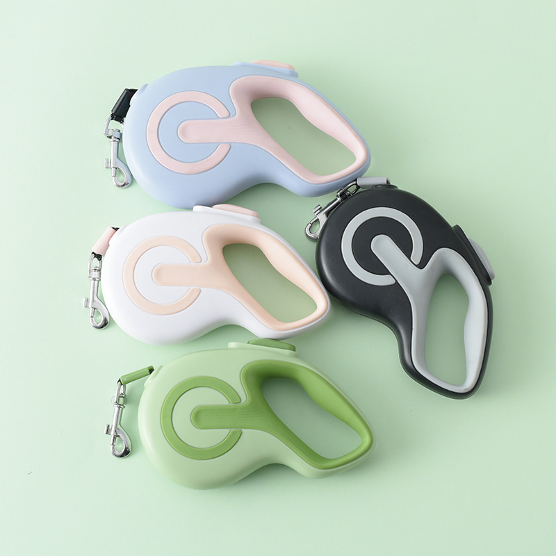 Dog Leash Auto Shrink Wrap Reflective Dog Leash Walking