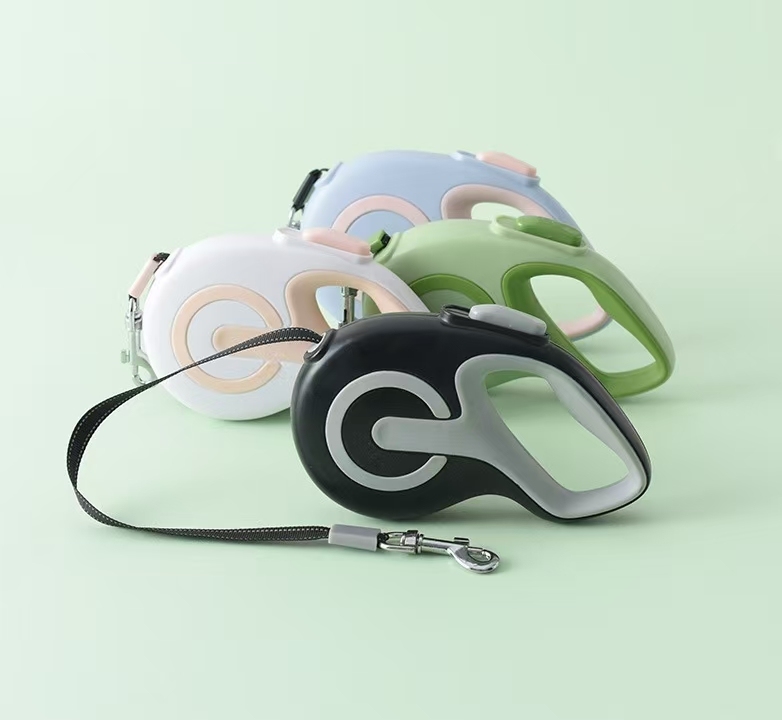 Dog Leash Auto Shrink Wrap Reflective Dog Leash Walking