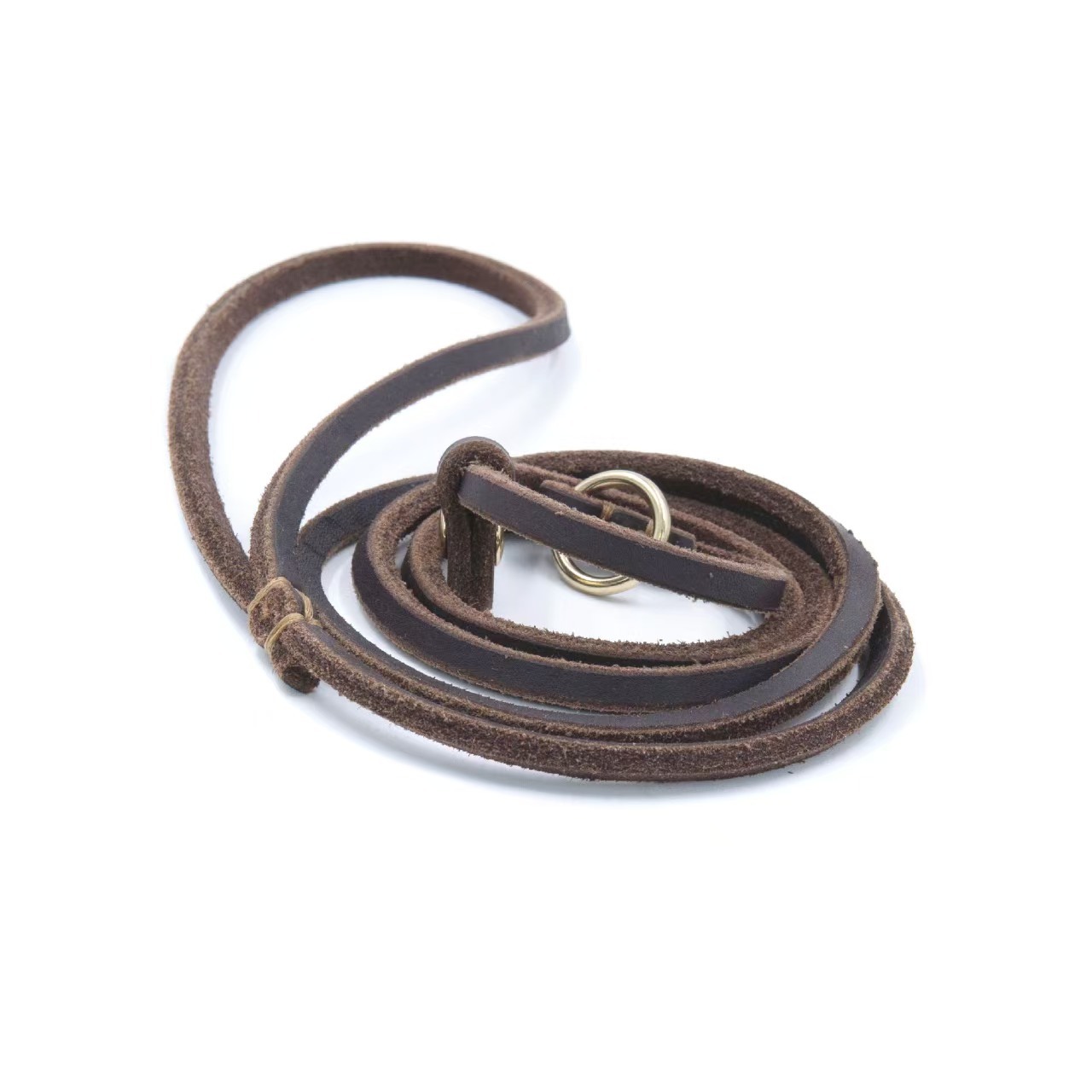 Genuine leather p rope cowhide punch leather 6mm dog training