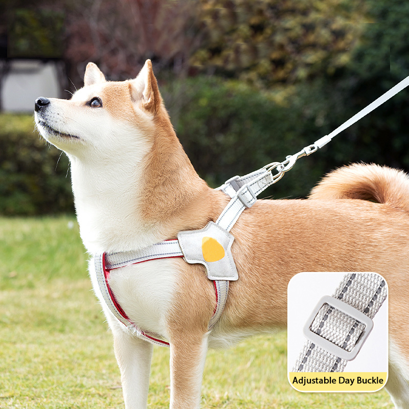 Y-Shape Lightweight Chest & Back Medium & Large Dog Adjustable Dog Leash Reflective Traction
