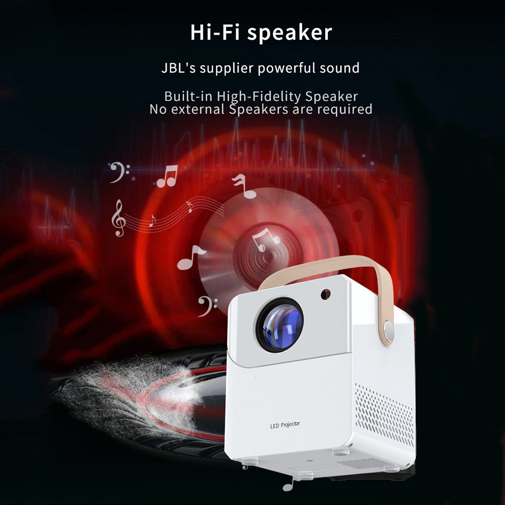  Projector With WiFi & Wireless Capabilities, FullHD 1080Pp Portable VideoPrgiectorHomsTheater, Wireless Projection Screen, CompatibleWith HDTV AV, TVStick, Laptop.Smartphone.Ldeal For Family Dinners And Birthday Gifts