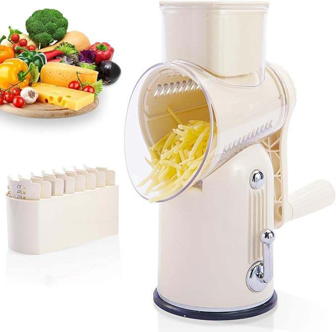 🧑‍🍳Kitchen Artifact - 49%OFF🥳-Rotary Grater 5 in 1