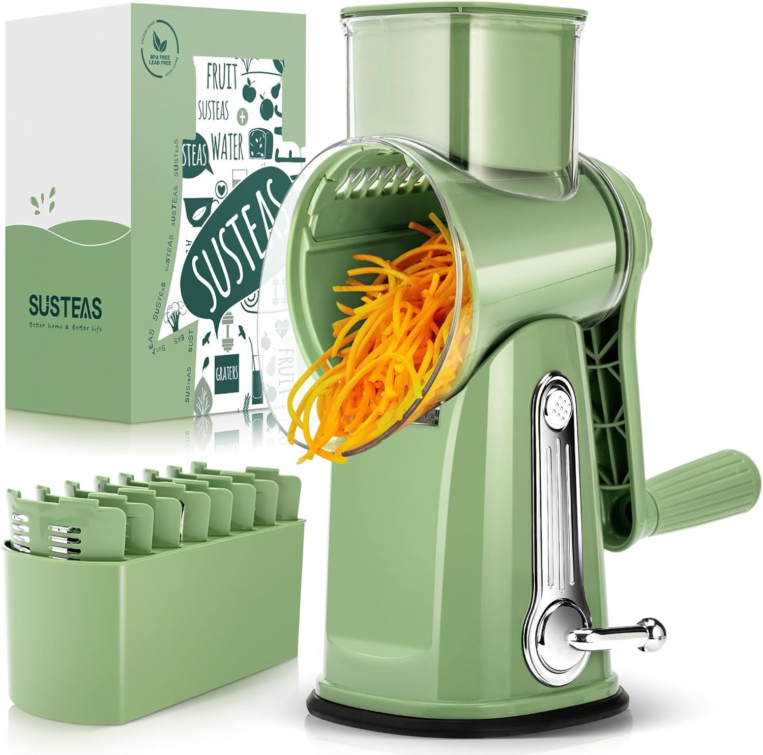 🧑‍🍳Kitchen Artifact - 49%OFF🥳-Rotary Grater 5 in 1 
