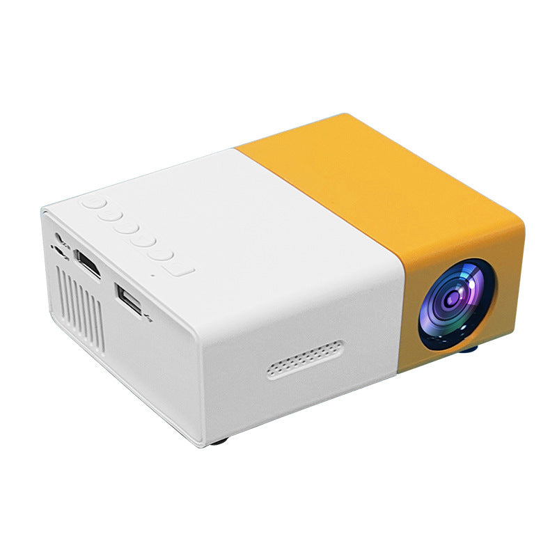 Fashion Projector, 400LM Portable Mini Home Theater LED Projector with Remote Controller, 3500 lm LED Corded Projector UC500 Support HDMI, AV, SD, USB Interfaces Projector