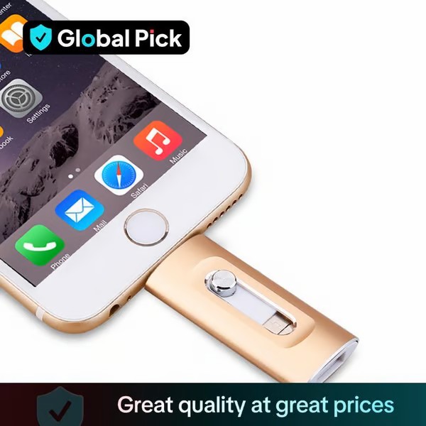⚡3 in 1 Flash Drive, Portable High Speed USB 3.0 Memory Storage, OTG Flash Pen Drive with Free Type-C Adapter for Android Phones/PC and More Devices