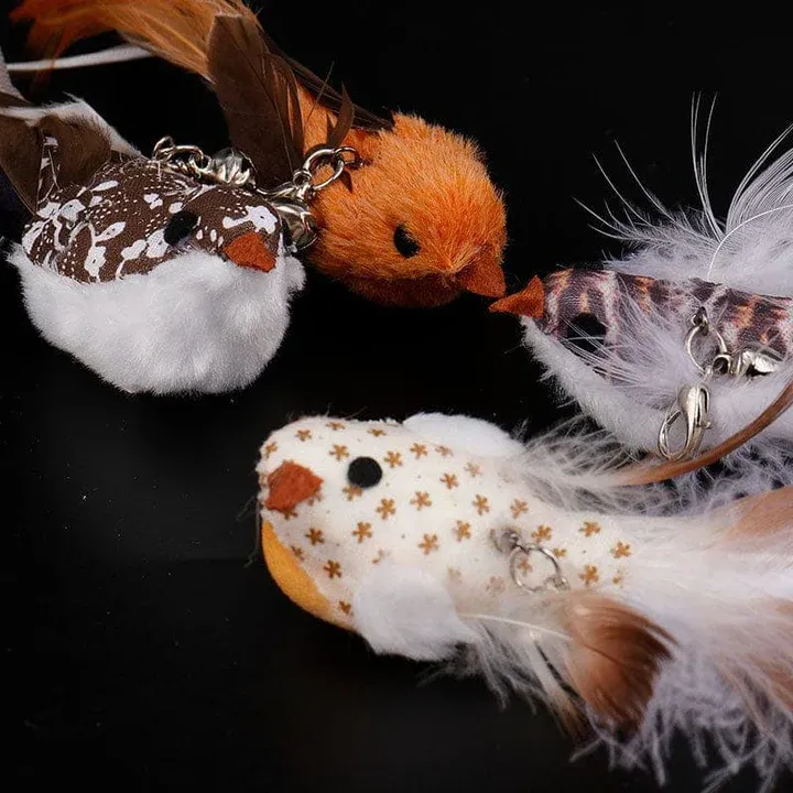 Interactive Bird Simulation Cat Toy Set 