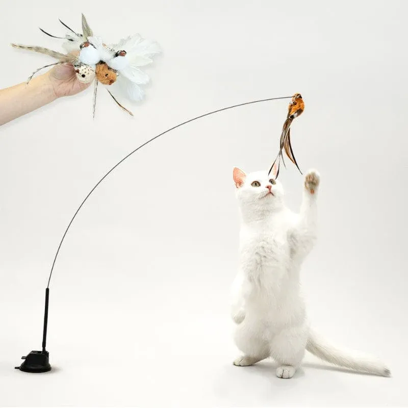 Interactive Bird Simulation Cat Toy Set