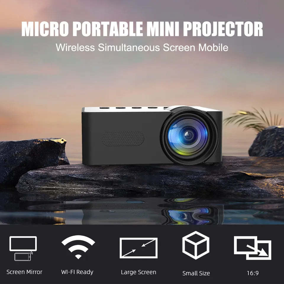 Mini Proyector Para Moviles Celular Wifi Bluetooth Android Y Ios Iphone Portatil