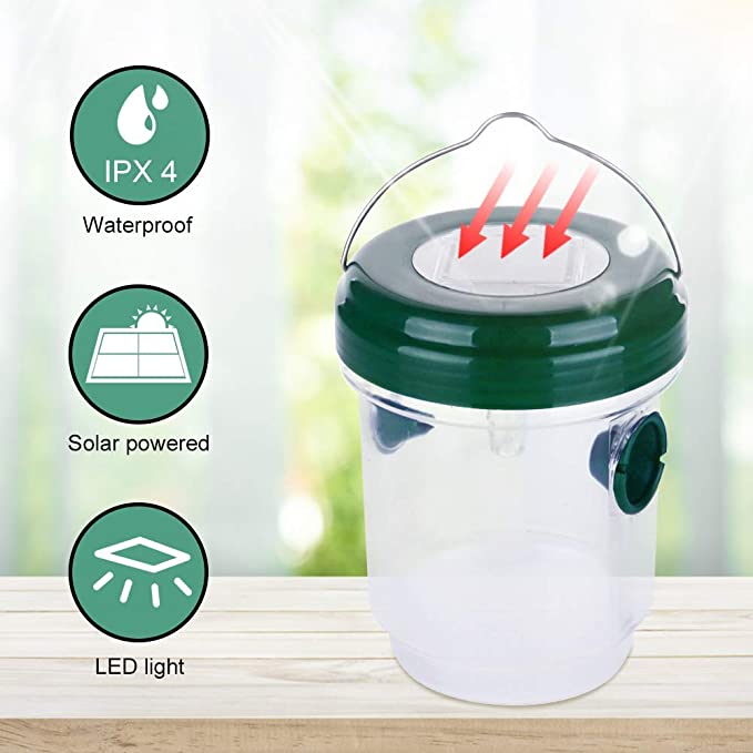 Wasp Trap Solar LED Bee Trap Insect Trap Fruit Fly Trap Solar Wasp Trap Bee  Trap with UV LED Light: Buy Sell Online @ Best Prices in SriLanka | Daraz.lk