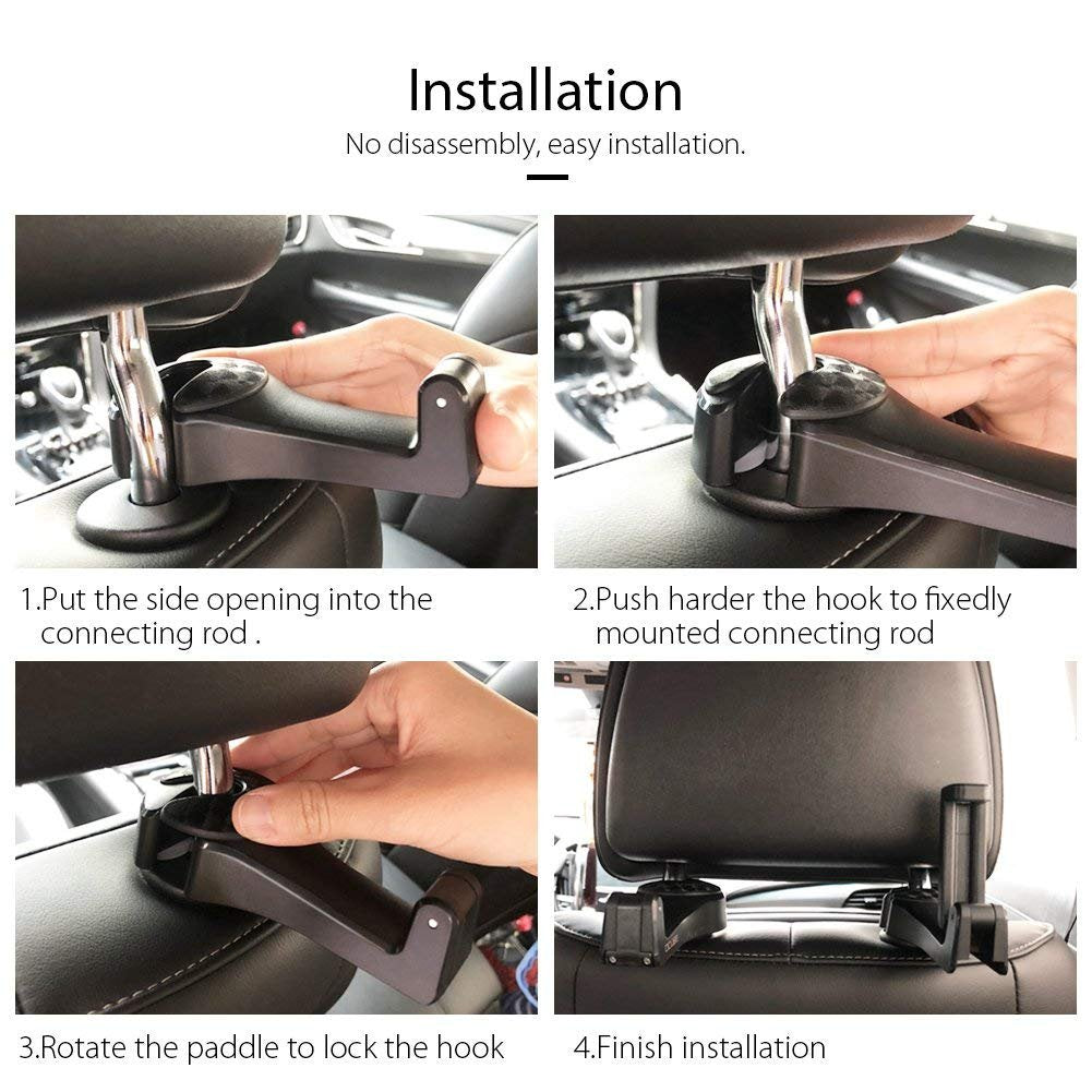 car headrest hook - installation