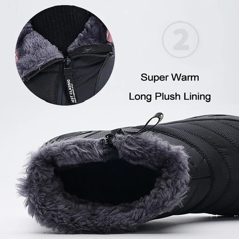 Men's Waterproof warm Non-Slip Snow Boots