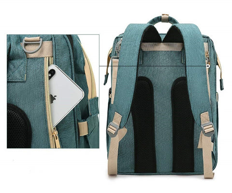 Convertible Diaper Bag Backpack with Portable Changing Station