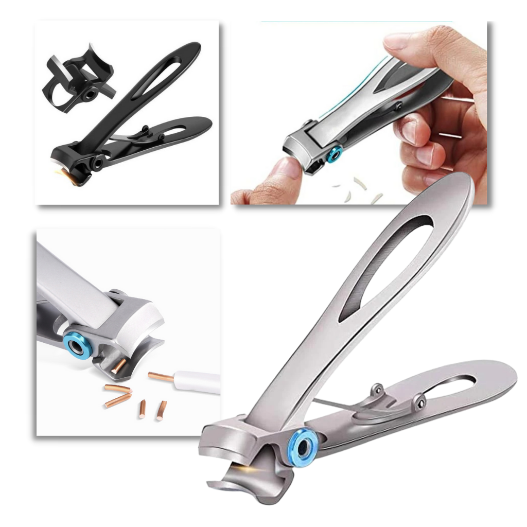 Nail Clippers For Thick Nails │ Stainless Steel Wide Jaw Nail Clipper - 