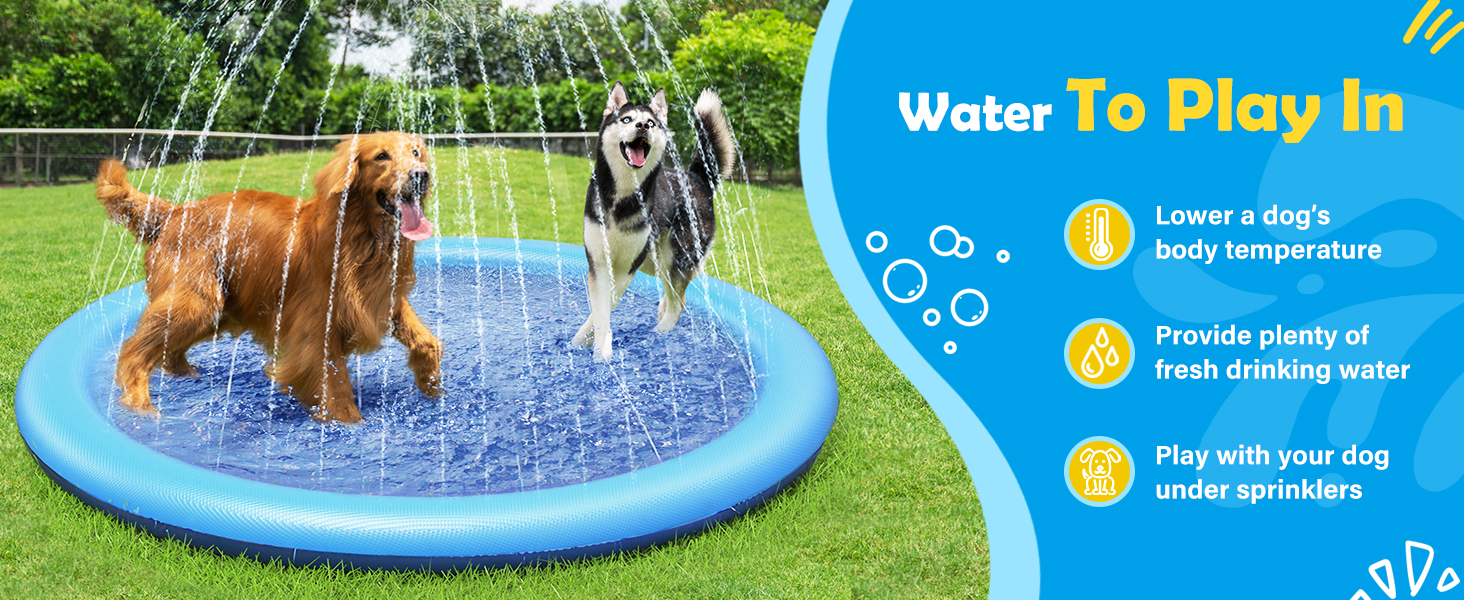 water toys dog Sprinkler pad