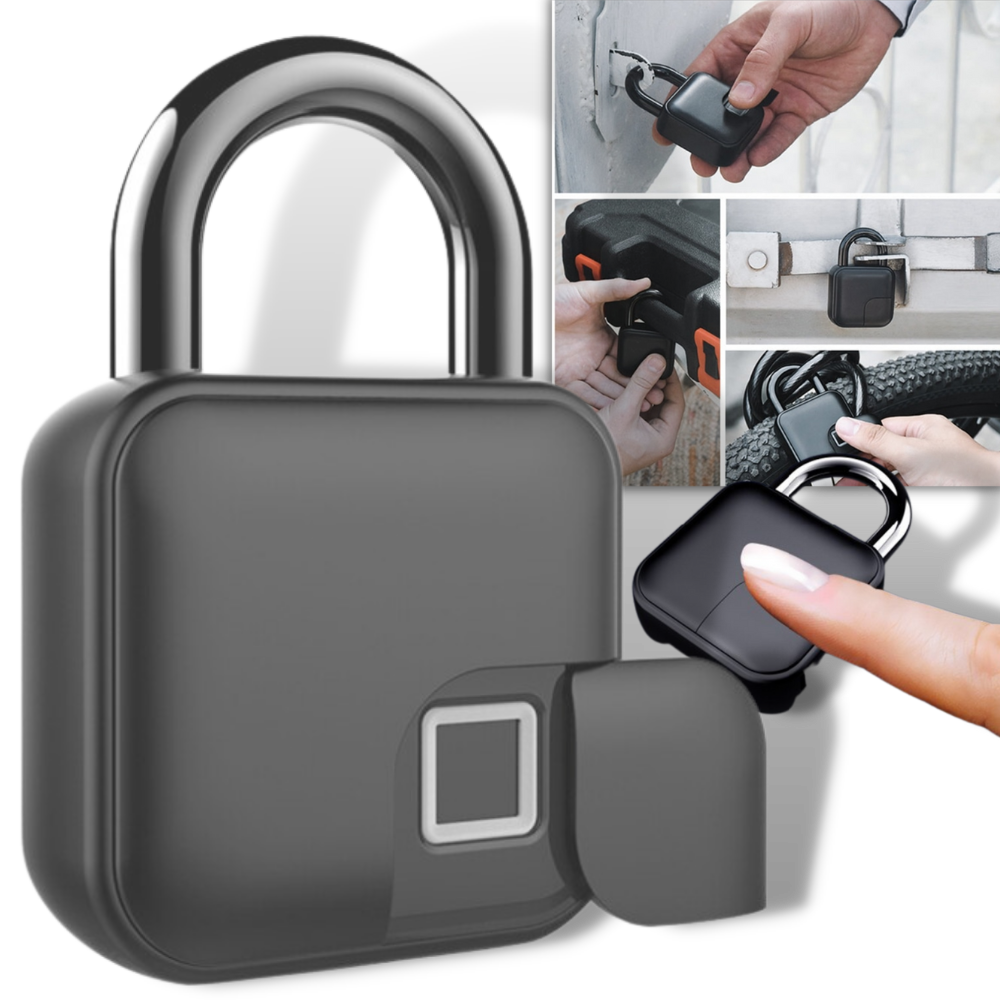 Smart Keyless Padlock &ndash; Waterproof Fingerprint Padlock - Bluetooth Fingerprint Padlock - 