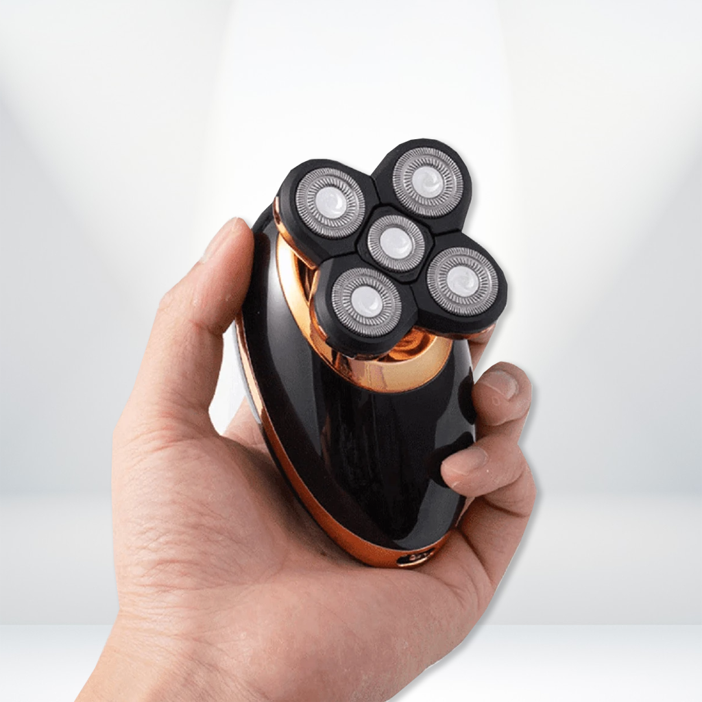 SPZ Men's 4D Electric Hair Shaver 5 in 1 Rotary Razor For Bald Head