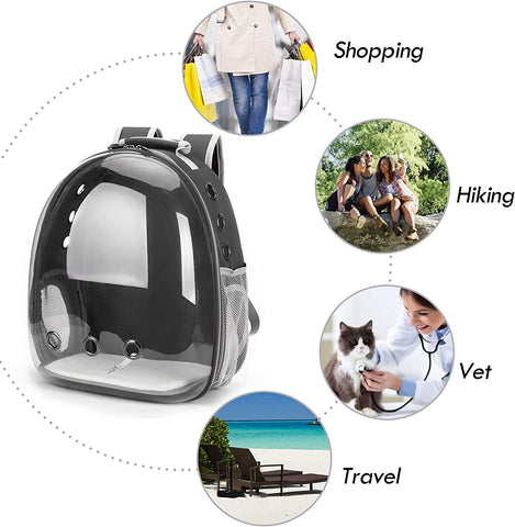 Cat Backpack Carrier with Bubble Window