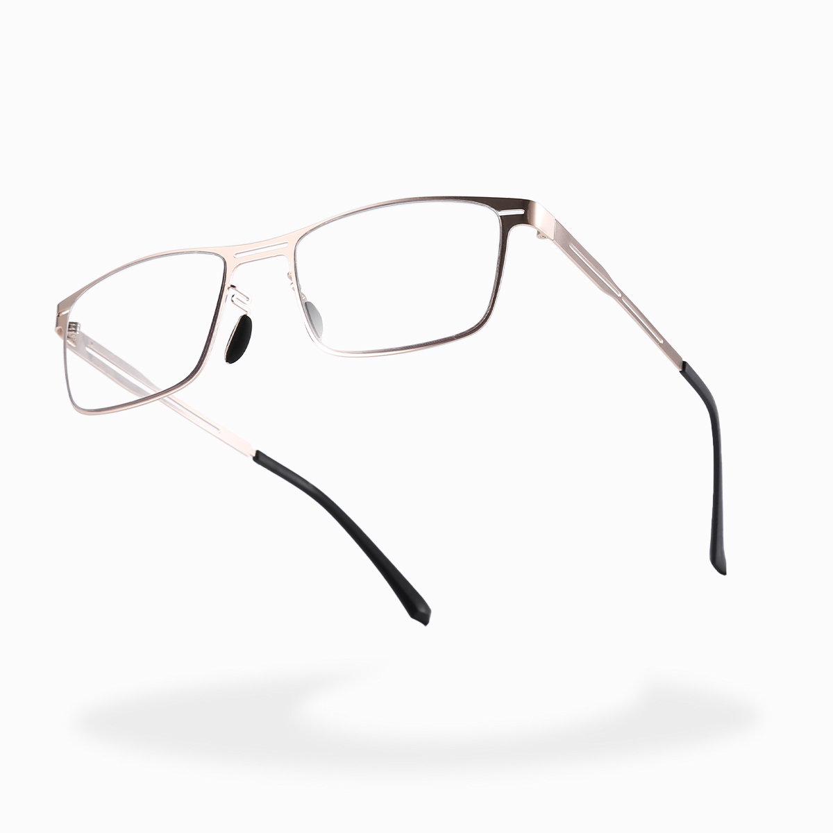 FASHION BUSINESS METAL LARGE FRAME MULTIFOCAL PHOTOCHROMIC GLASSES